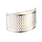 Cordero Stylish Wall Light In Satin Nickel Finish With Glass Diffuser 113263