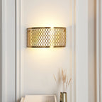 Cordero Stylish Wall Light In Gold Finish With Glass Diffuser 113423