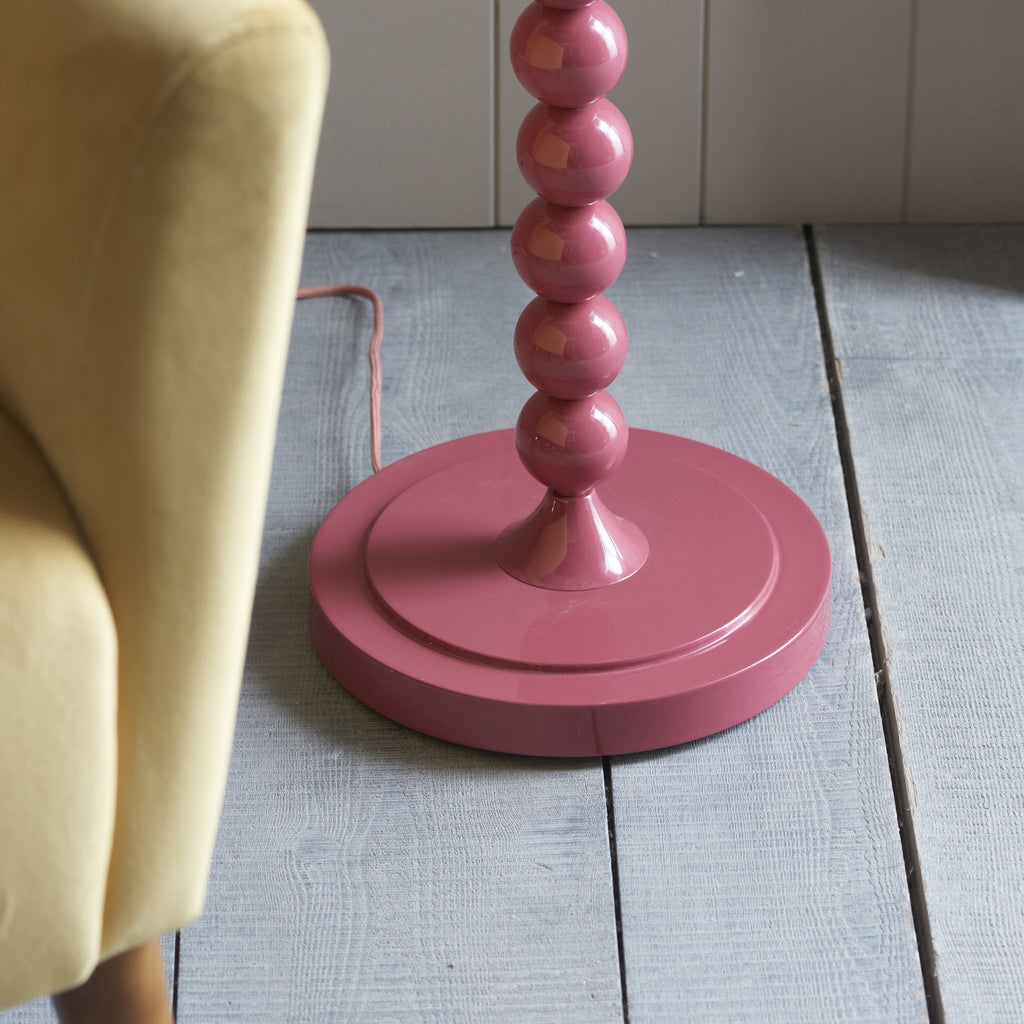 Higgledy Floor Lamp Base In Gloss Pink Clay Finish 111283