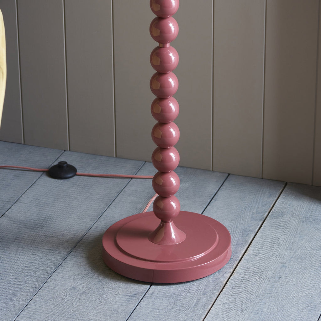 Higgledy Floor Lamp Base In Gloss Pink Clay Finish 111283