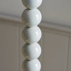 Higgledy Floor Lamp Base In Gloss Almond White Finish 113860
