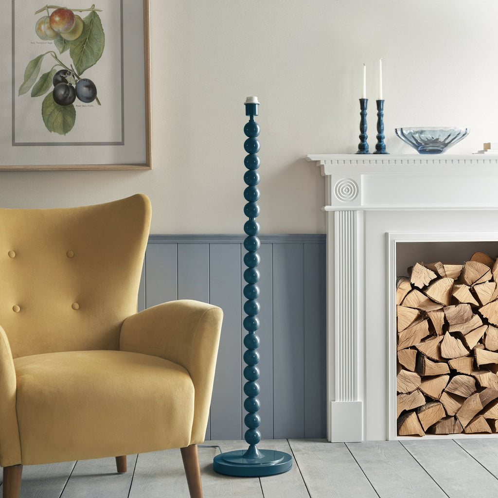 Higgledy Floor Lamp Base In Gloss Marlin Blue Finish 113859