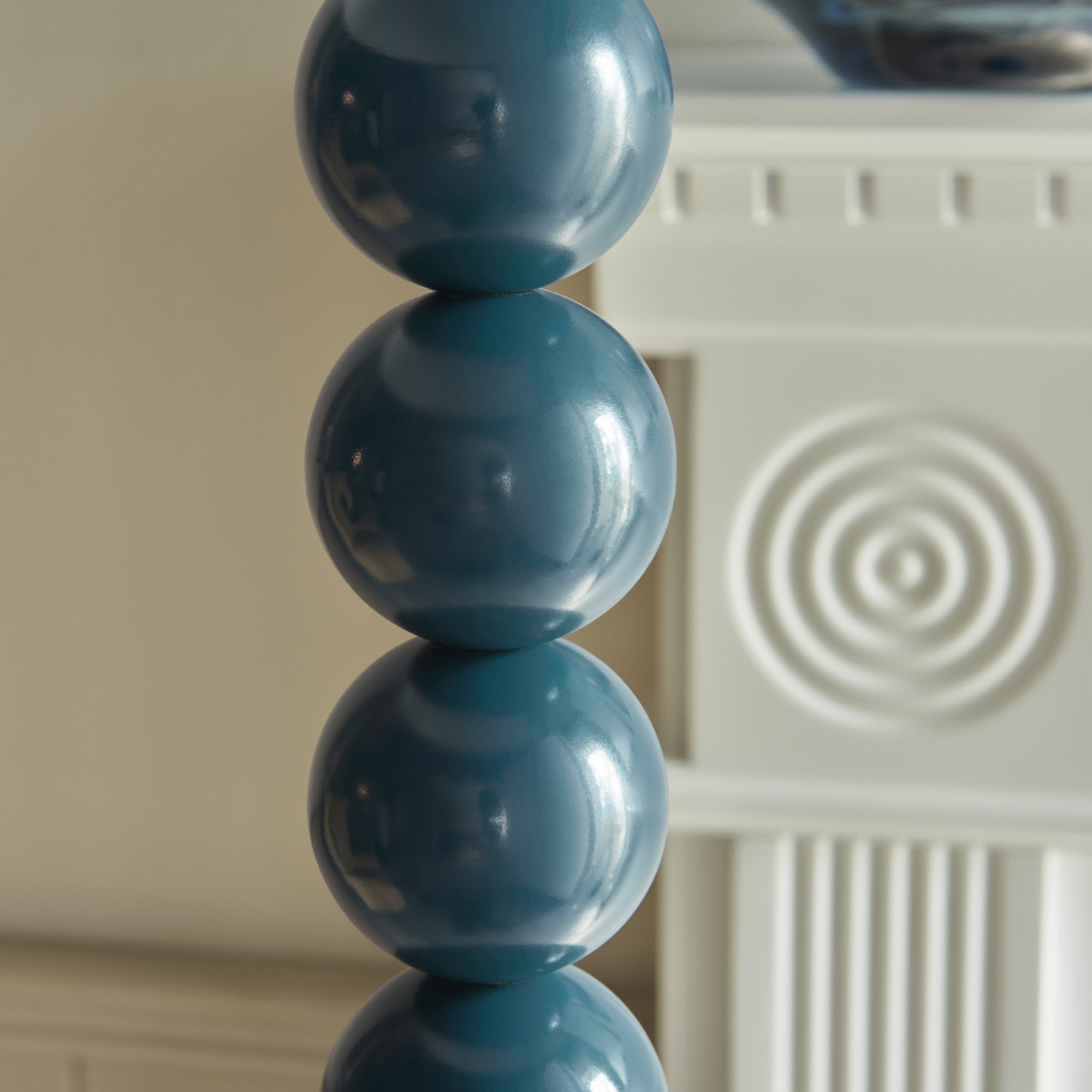 Higgledy Floor Lamp Base In Gloss Marlin Blue Finish 113859