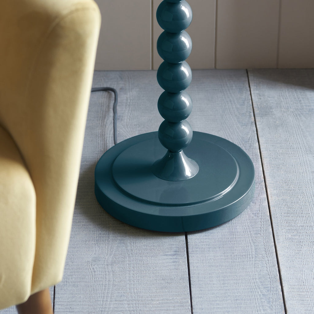 Higgledy Floor Lamp Base In Gloss Marlin Blue Finish 113859