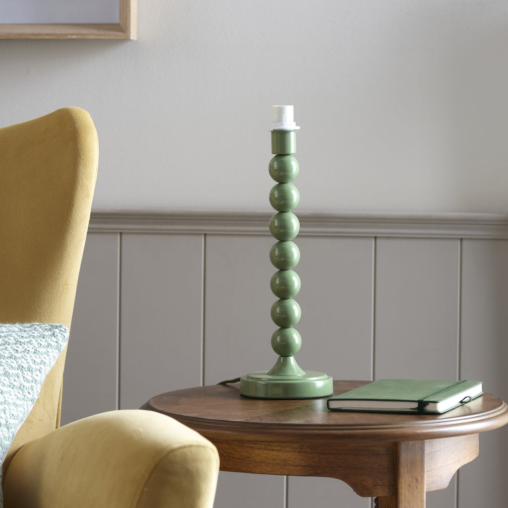 Higgledy Table Lamp Base In Gloss Cotswold Green Finish 113861