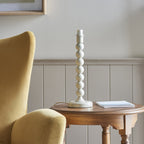 Higgledy Table Lamp Base In Gloss Almond White Finish 113863
