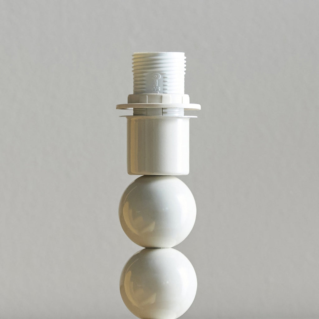 Higgledy Table Lamp Base In Gloss Almond White Finish 113863