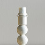 Higgledy Table Lamp Base In Gloss Almond White Finish 113863
