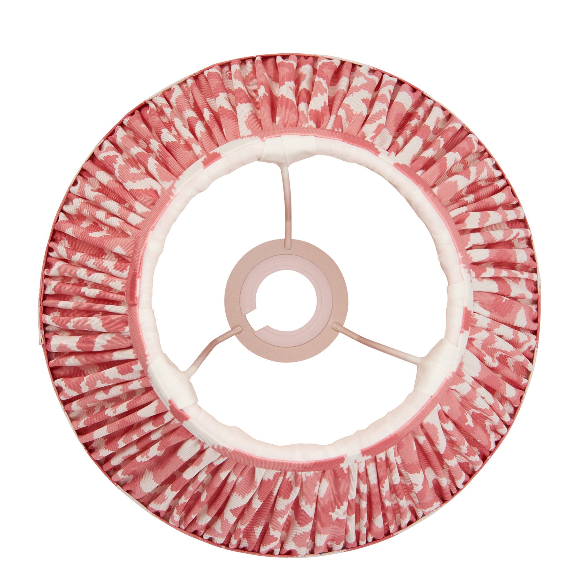 Ikat Contemporary 25 cm Tapered Lamp Shade In Coral Pink 111339