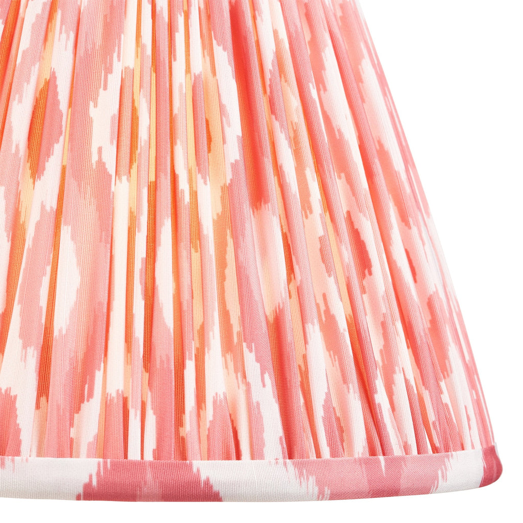 Ikat Contemporary 25 cm Tapered Lamp Shade In Coral Pink 111339