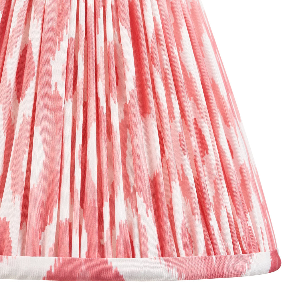Ikat Contemporary 25 cm Tapered Lamp Shade In Coral Pink 111339