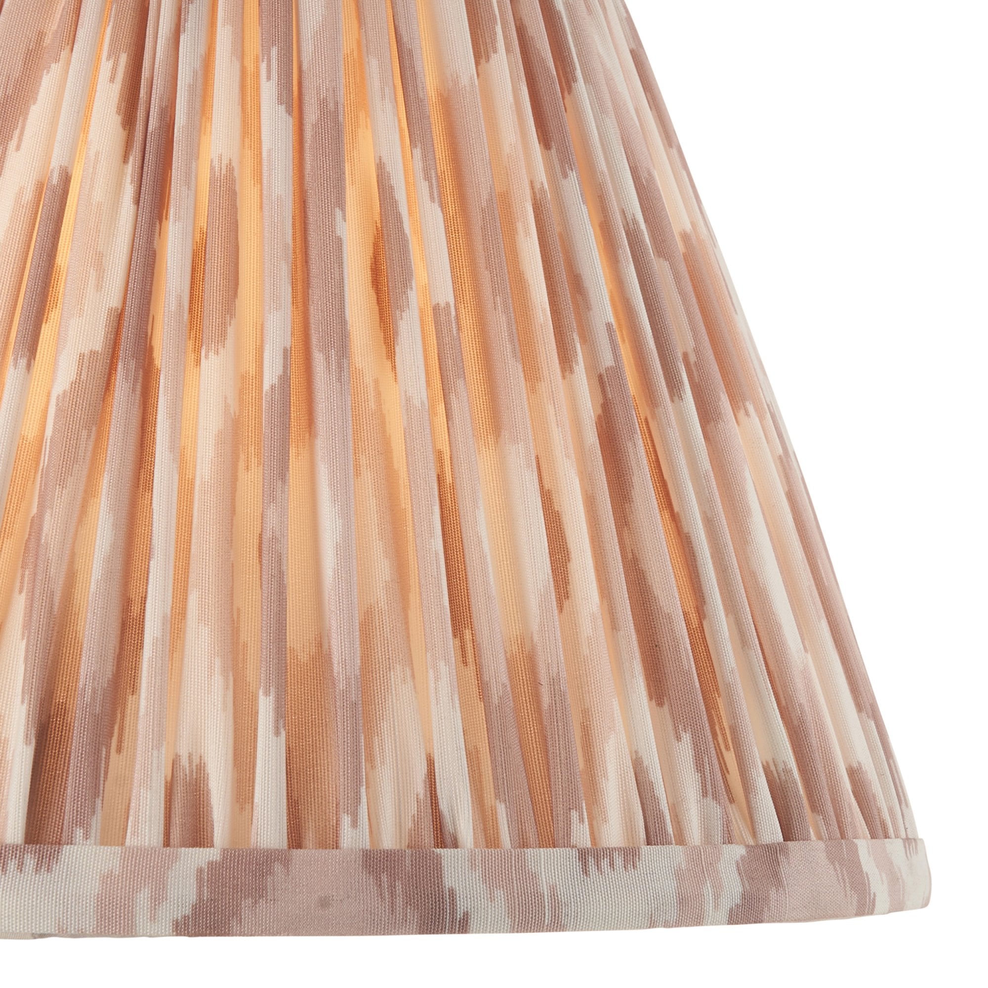 Ikat Contemporary 25 cm Tapered Lamp Shade In Neutral Finish 113225