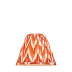 Zigzag Contemporary 25 cm Tapered Lamp Shade In Apricot Orange 113072