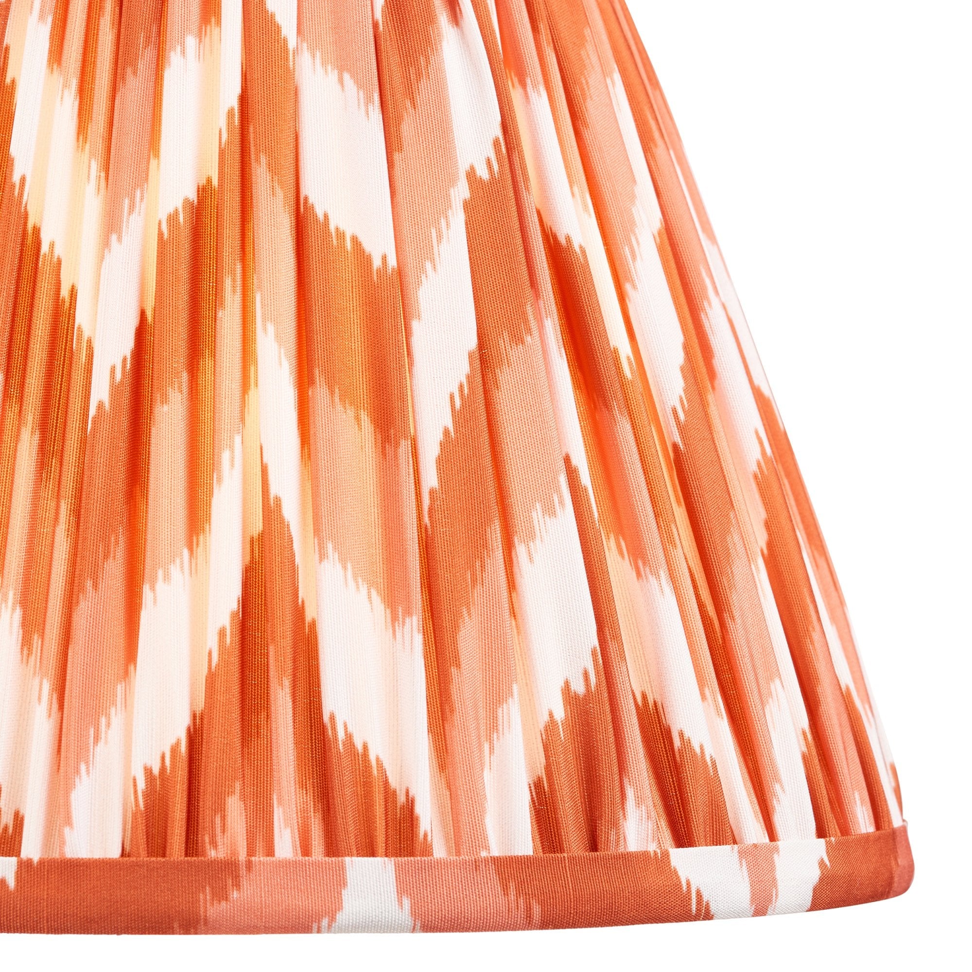Zigzag Contemporary 25 cm Tapered Lamp Shade In Apricot Orange 113072