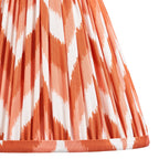 Zigzag Contemporary 25 cm Tapered Lamp Shade In Apricot Orange 113072