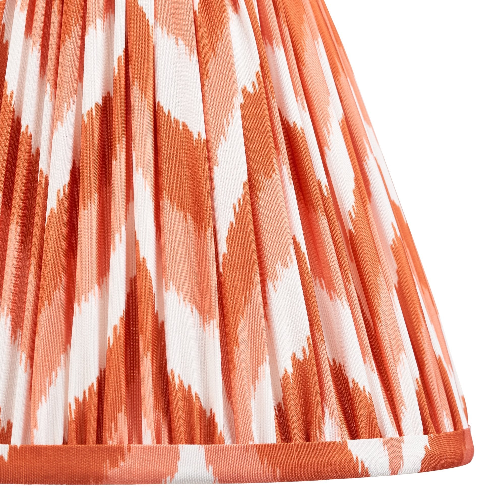 Zigzag Contemporary 25 cm Tapered Lamp Shade In Apricot Orange 113072