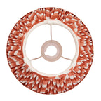 Zigzag Contemporary 25 cm Tapered Lamp Shade In Apricot Orange 113072