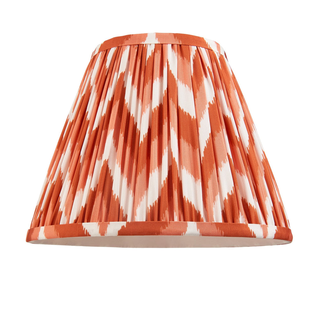 Zigzag Contemporary 25 cm Tapered Lamp Shade In Apricot Orange 113072