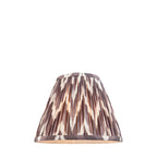 Zigzag Contemporary 25 cm Tapered Lamp Shade In Pearl Grey 111324