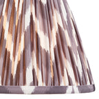 Zigzag Contemporary 25 cm Tapered Lamp Shade In Pearl Grey 111324