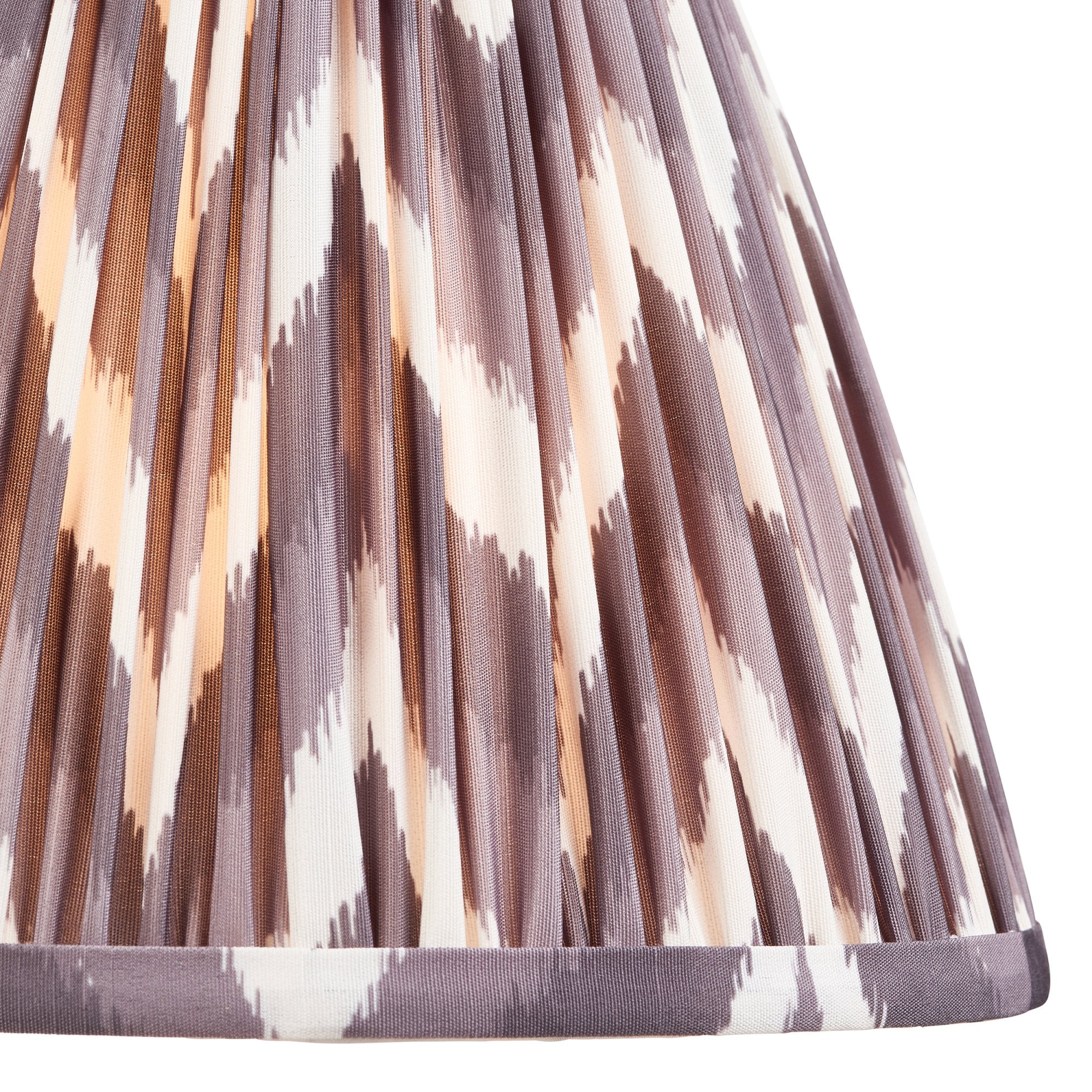 Zigzag Contemporary 25 cm Tapered Lamp Shade In Pearl Grey 111324