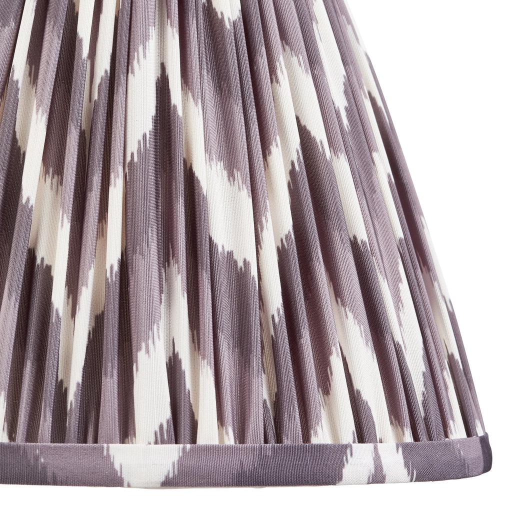 Zigzag Contemporary 25 cm Tapered Lamp Shade In Pearl Grey 111324