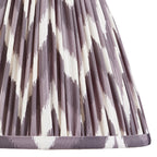Zigzag Contemporary 25 cm Tapered Lamp Shade In Pearl Grey 111324