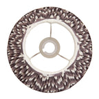Zigzag Contemporary 25 cm Tapered Lamp Shade In Pearl Grey 111324