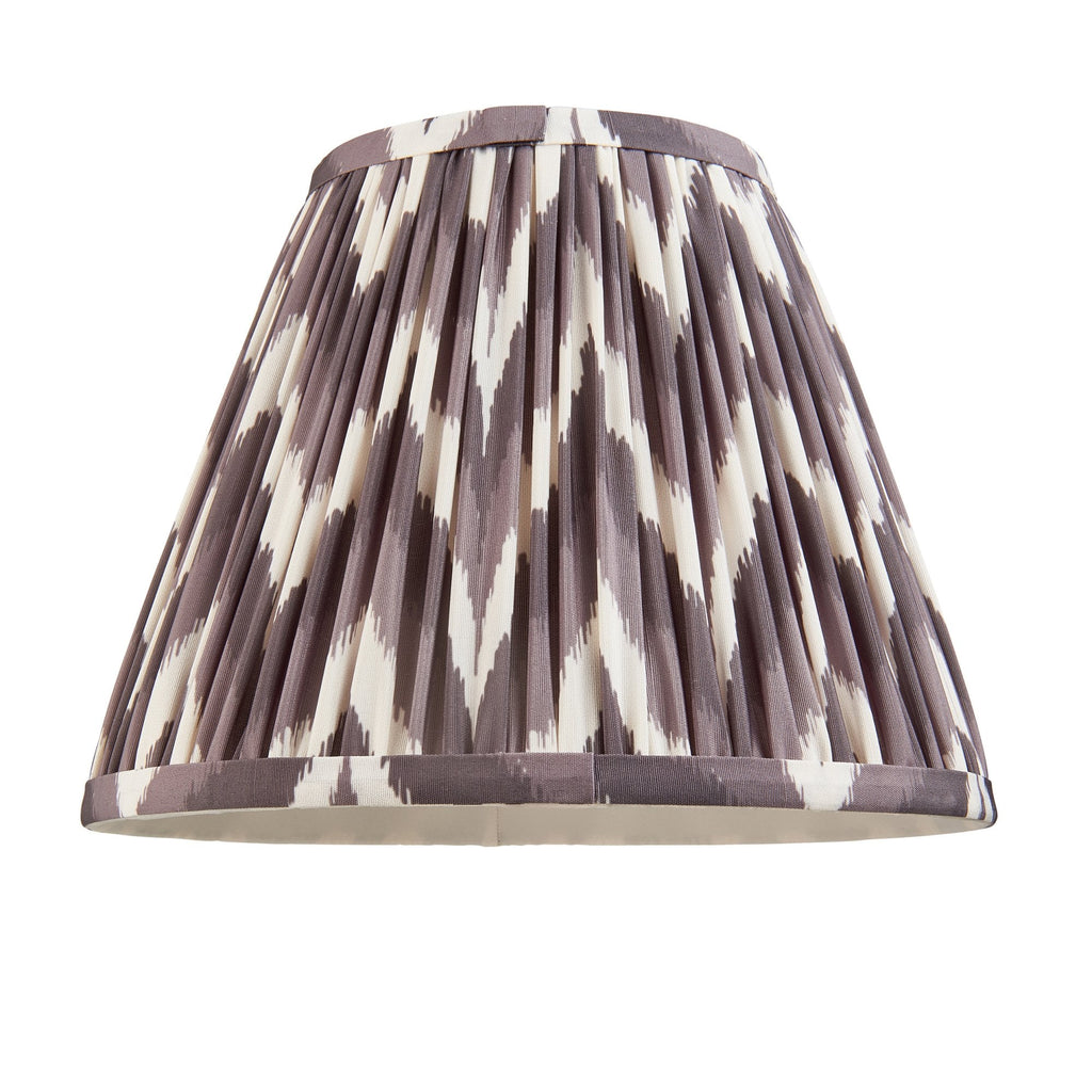Zigzag Contemporary 25 cm Tapered Lamp Shade In Pearl Grey 111324