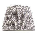 Ripple Contemporary 40 cm Tapered Lamp Shade In Pearl Grey 112929