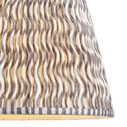 Ripple Contemporary 40 cm Tapered Lamp Shade In Pearl Grey 112929