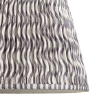 Ripple Contemporary 40 cm Tapered Lamp Shade In Pearl Grey 112929