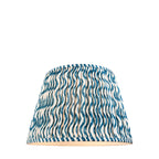 Ripple Contemporary 40 cm Tapered Lamp Shade In Marlin Blue 111305