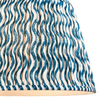 Ripple Contemporary 40 cm Tapered Lamp Shade In Marlin Blue 111305
