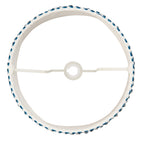 Ripple Contemporary 40 cm Tapered Lamp Shade In Marlin Blue 111305
