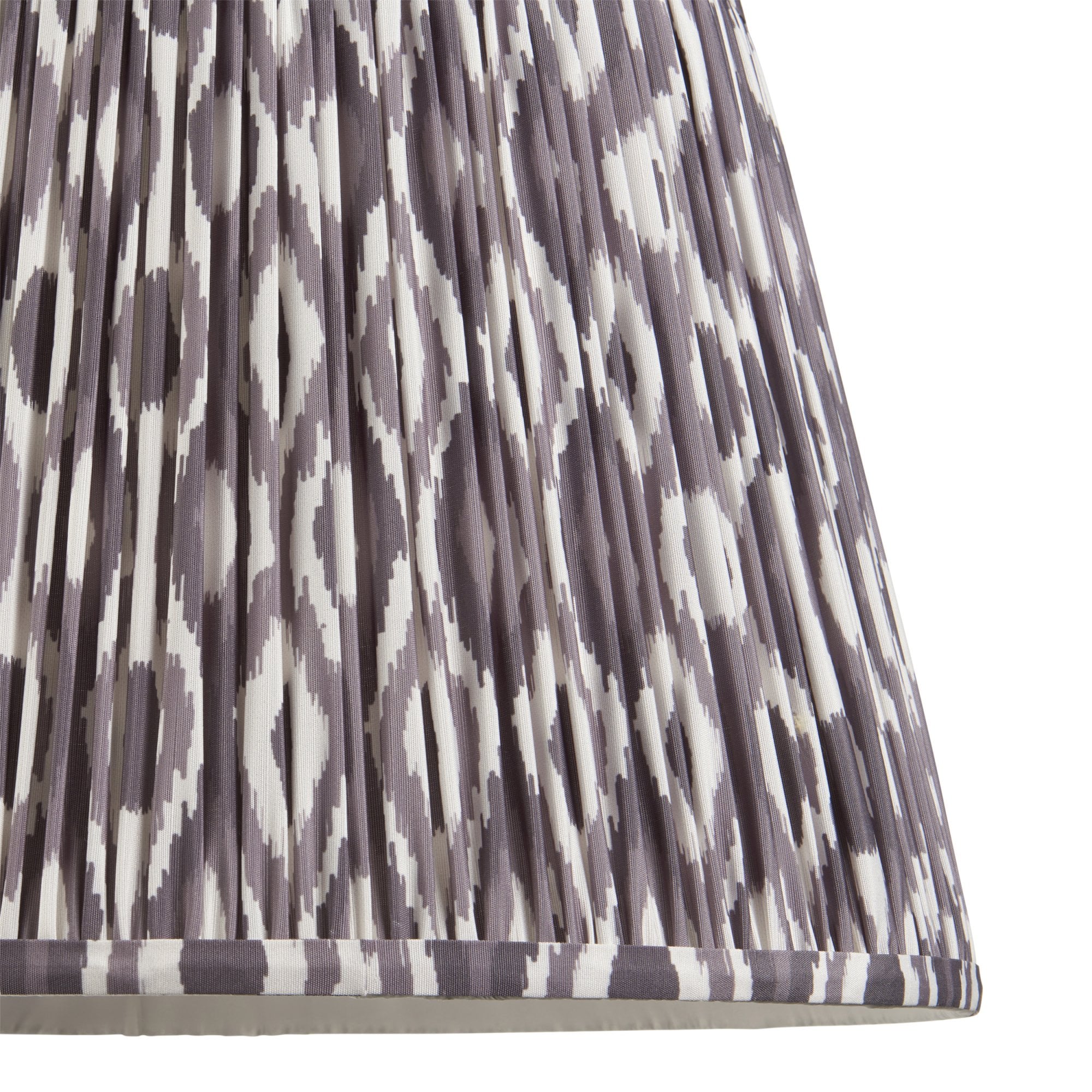 Ikat Contemporary 40 cm Tapered Lamp Shade In Pearl Grey 113087