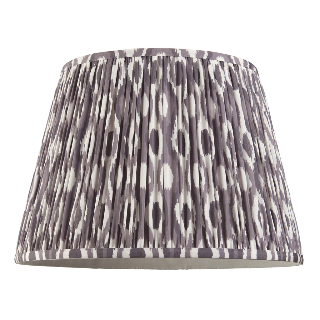 Ikat Contemporary 40 cm Tapered Lamp Shade In Pearl Grey 113087
