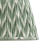 Zigzag Contemporary 40 cm Tapered Lamp Shade In Cotswold Green 113069