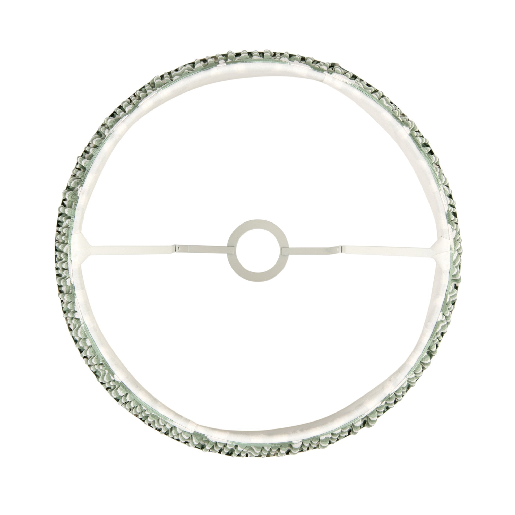 Zigzag Contemporary 40 cm Tapered Lamp Shade In Cotswold Green 113069