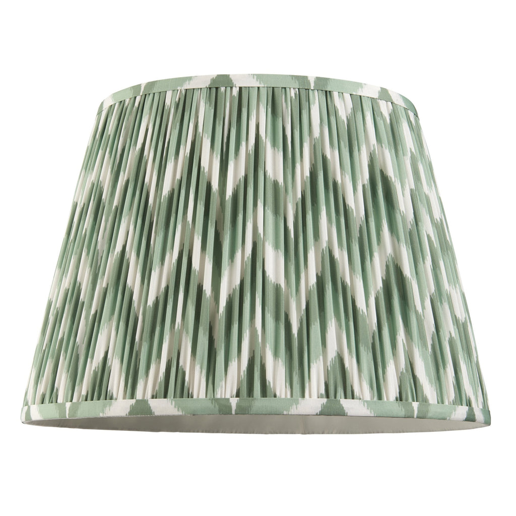 Zigzag Contemporary 40 cm Tapered Lamp Shade In Cotswold Green 113069