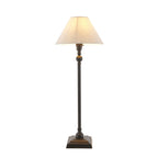 Lille Table Lamp In Matt Black Finish With Natural Linen 22cm Shade 118121