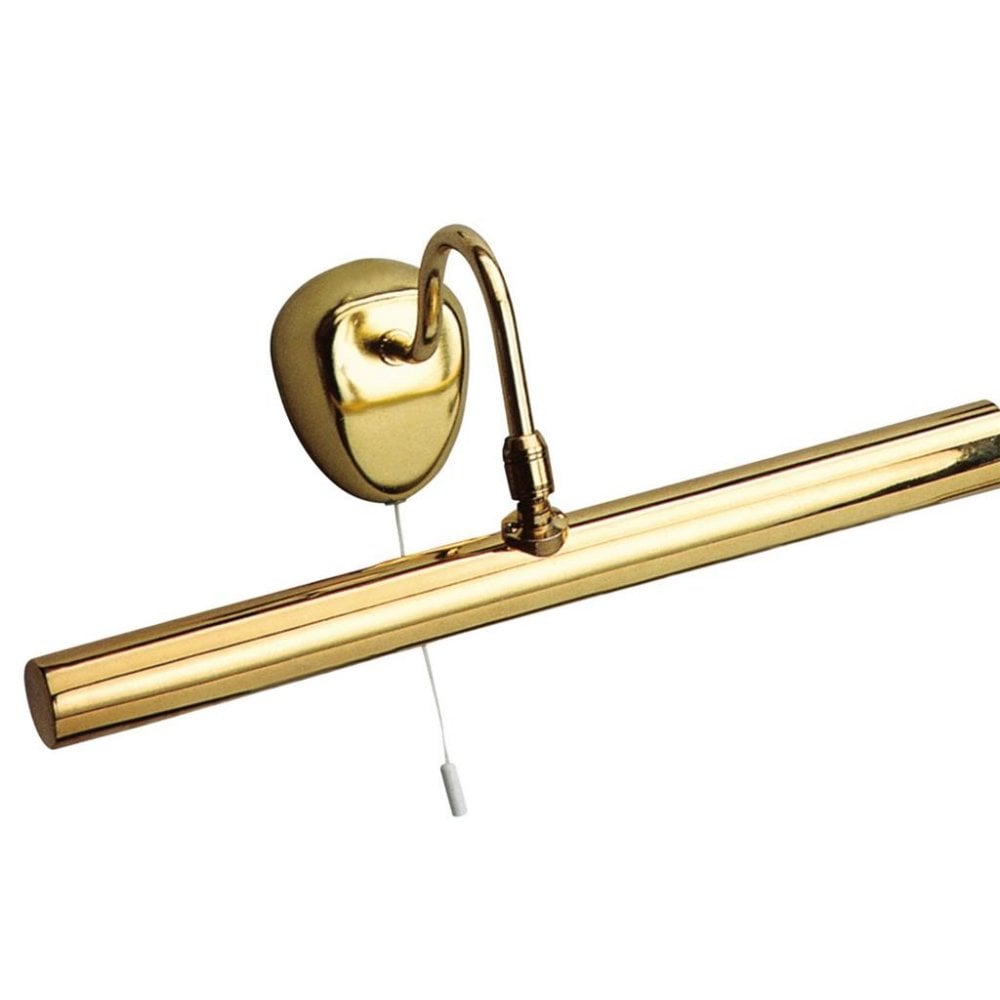 3008PB Polished Brass 35cm Traditional Picture Light