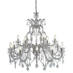 Marie Therese Classic 18 Light Ceiling Chandelier In Polished Chrome Finish 3314-18