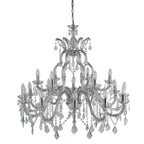 Marie Therese Classic 18 Light Ceiling Chandelier In Polished Chrome Finish 3314-18