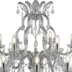 Marie Therese Classic 18 Light Ceiling Chandelier In Polished Chrome Finish 3314-18