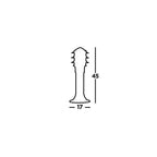 1075-450 Black Outdoor 4500 Bollard Post Light
