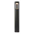 EL-40076 Outdoor Aluminium LED Textured Grey Finish Lamp Post