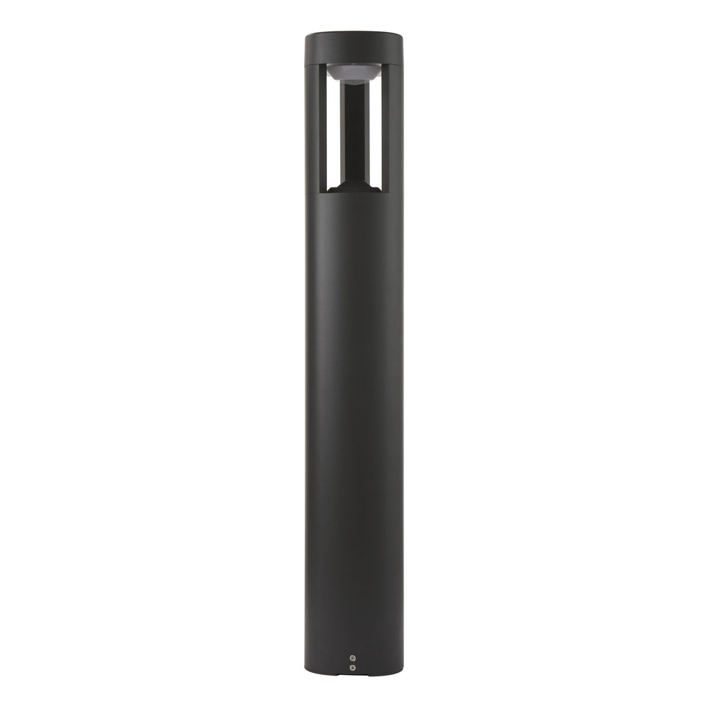 EL-40076 Outdoor Aluminium LED Textured Grey Finish Lamp Post