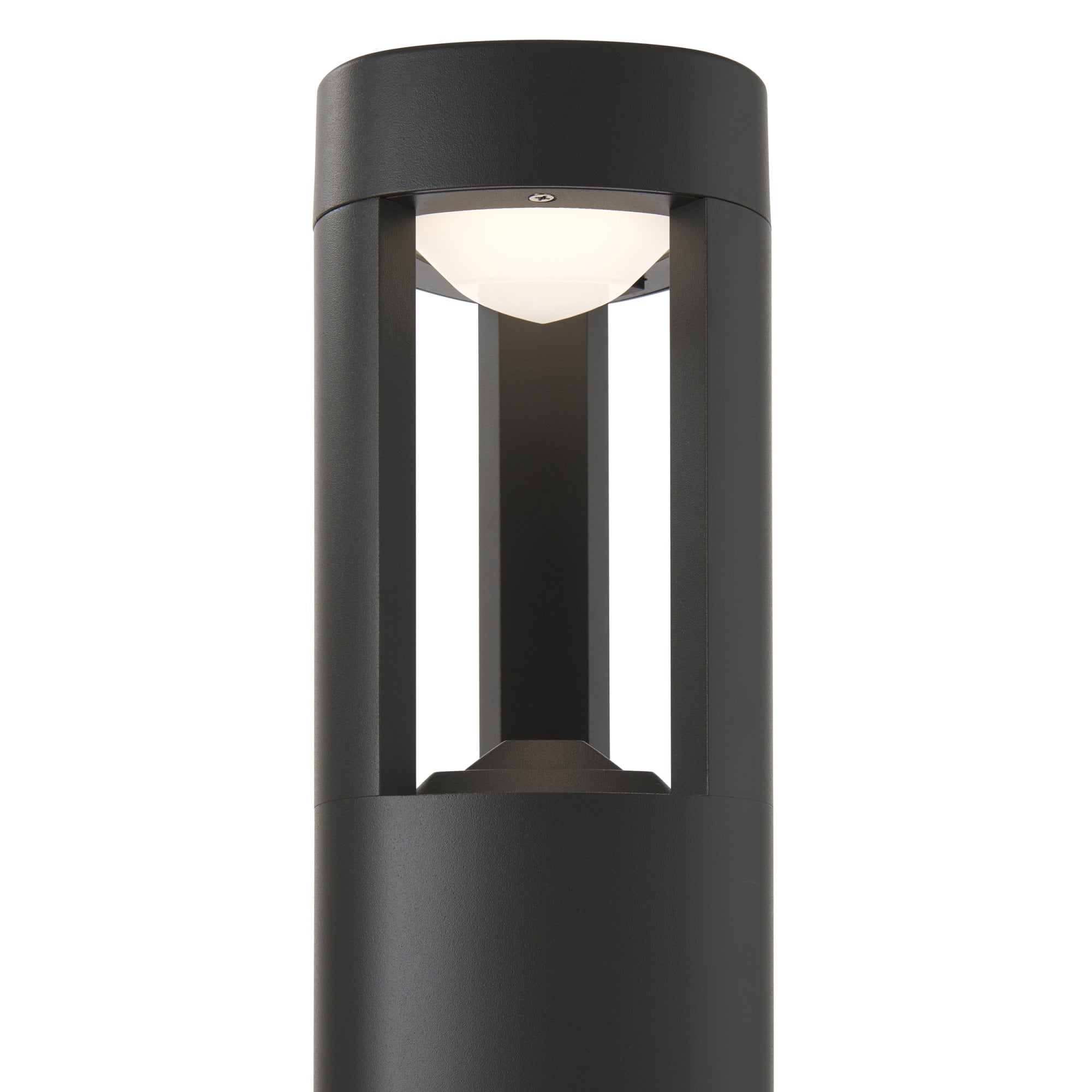 EL-40076 Outdoor Aluminium LED Textured Grey Finish Lamp Post