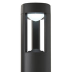EL-40076 Outdoor Aluminium LED Textured Grey Finish Lamp Post